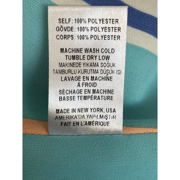 Opening Ceremony Skirt Striped Draped Zip Front Knee Length - Picture 8 of 8